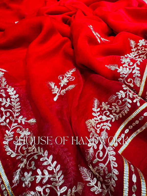 Royal Radiance Gota Handwork Saree