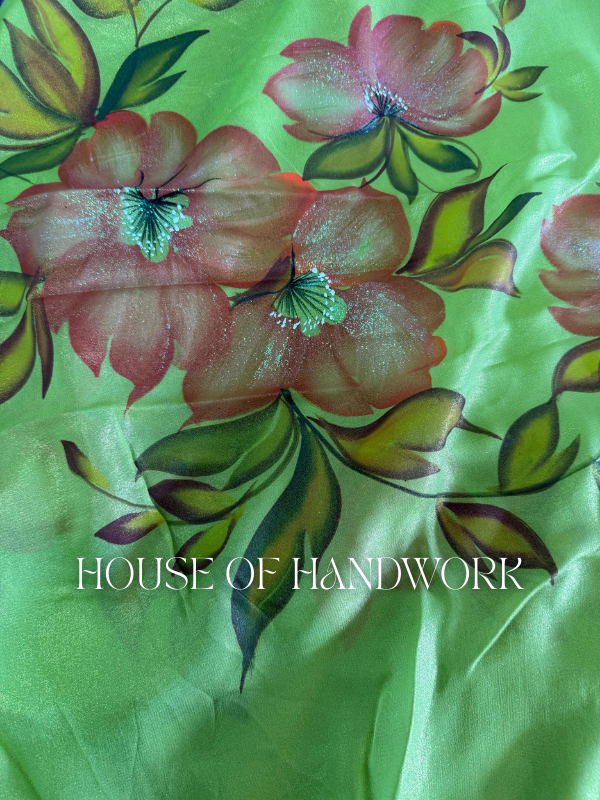 Spring Aura Hand Painted Saree