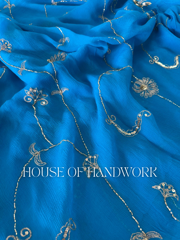 Celestial Charm Chiffon Saree