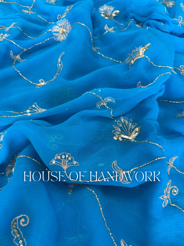Celestial Charm Chiffon Saree