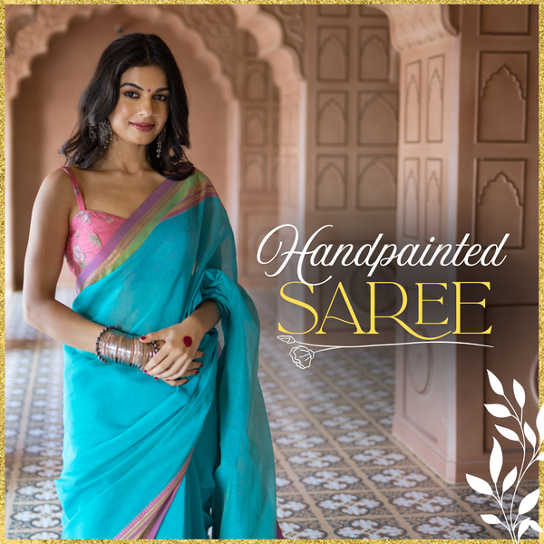 Hand Painted Chiffon Sarees