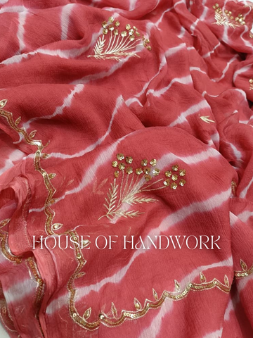 Rustic Glow Gota Patti Sequin Saree